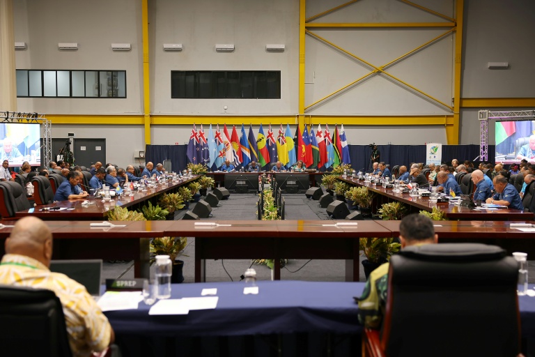 Pacific Islands leaders to back 'ocean of peace' at fraught summit