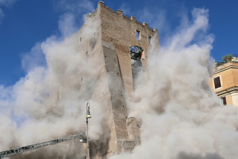 Was conscious during rescue: Worker dies after medieval tower partly collapses in Rome