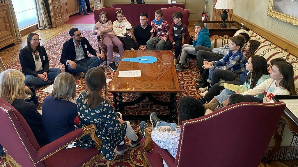 All aboard the Train of Democracy!: 140 children visit the Chamber to explore democracy first-hand