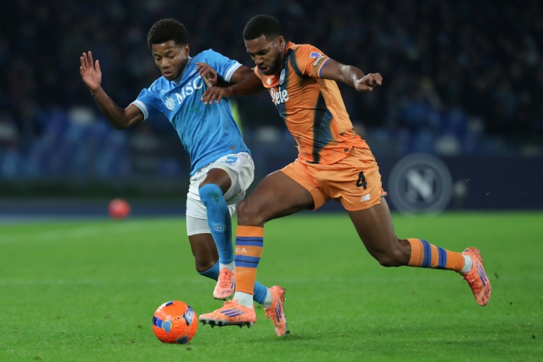 Neres double fires Napoli top in Italy