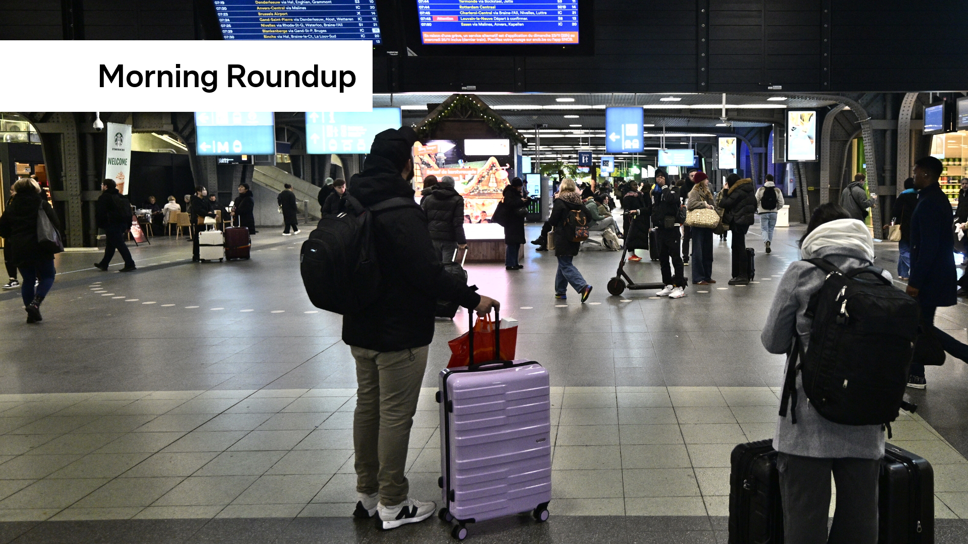 Ukraine peace talks advance, Belgium strike grounds flights, and Amazon protest set for Friday