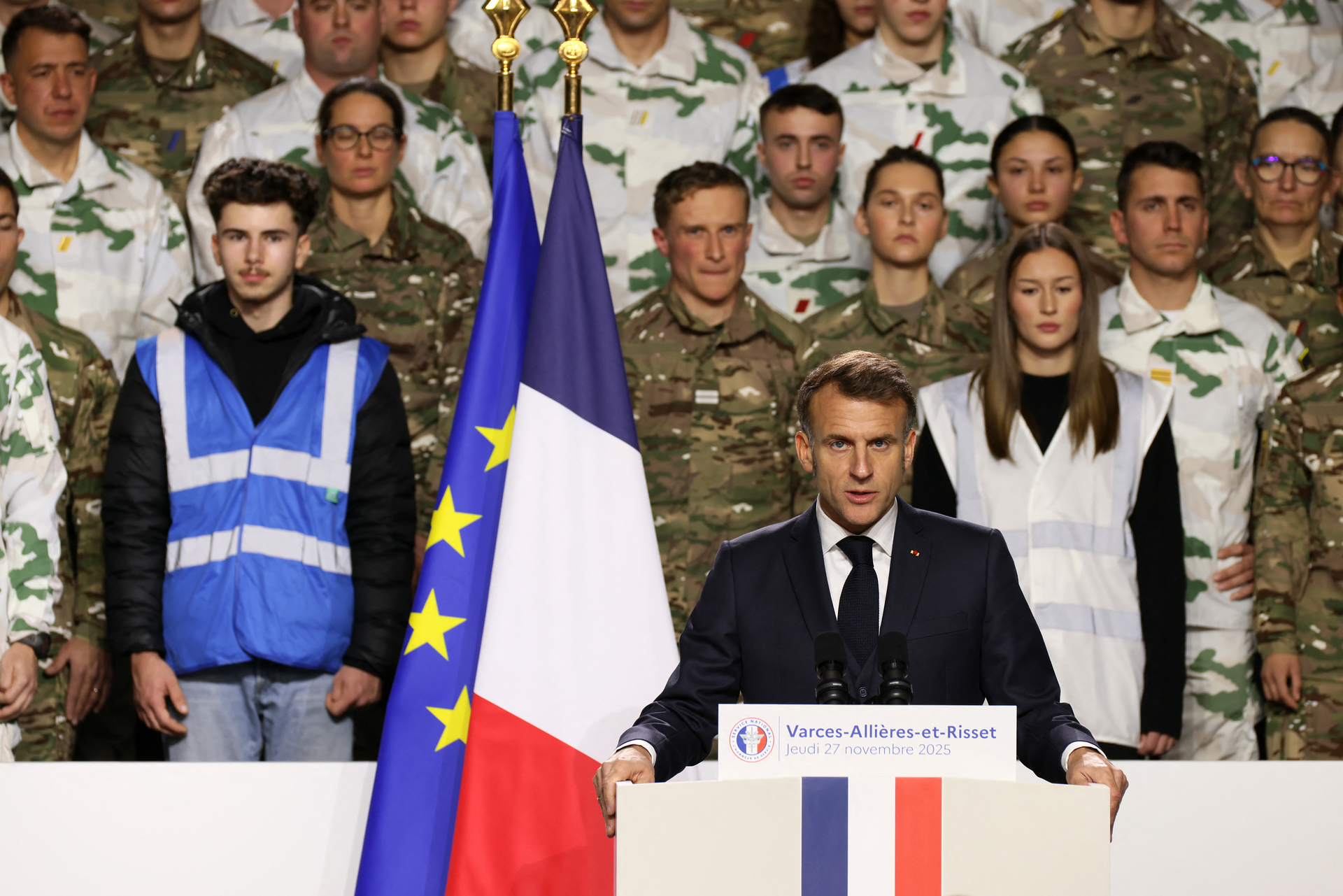 Macron says France to restore voluntary military service from next summer