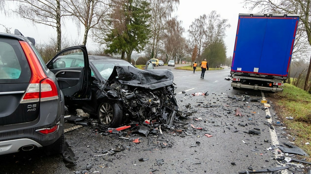 Update – Between Steinfort and Windhof: Rescue helicopter deployed as N6 closed after head-on collision
