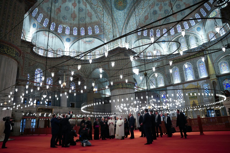 In the footsteps of Francis: Pope visits Istanbul's Blue Mosque